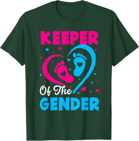 Keeper of the Gender Baby Reveal T-Shirt - T-Shirt | Forest