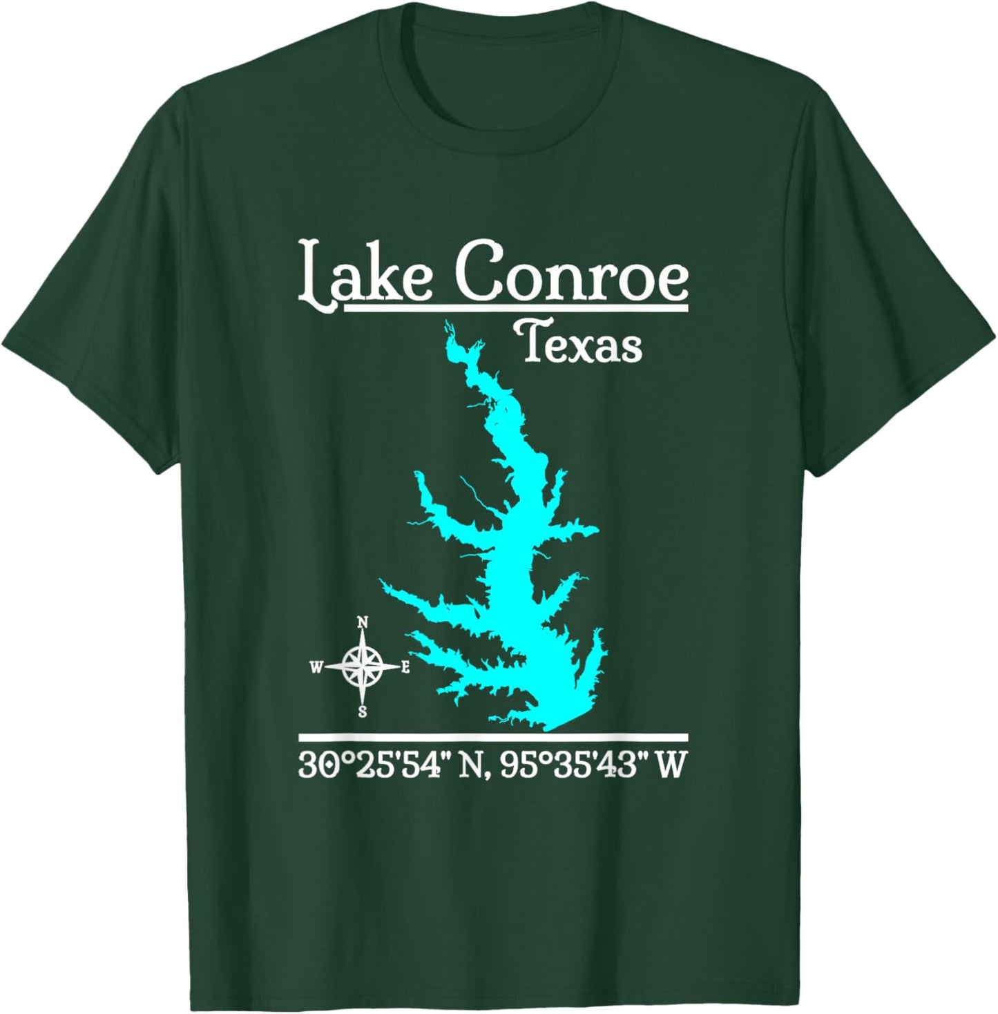 Lake Conroe - Texas T-Shirt - T-Shirt | Forest