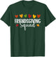 Friendsgiving Squad Trendy Thanksgiving Heart Friendsgiving T-Shirt - T-Shirt | Forest