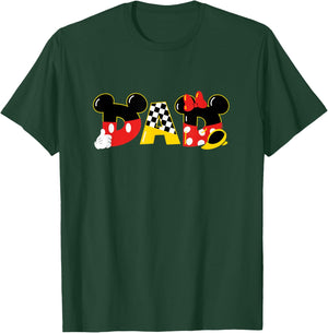 Disney Mickey Mouse & Minnie Mouse Dad Father’s Day Birthday T-Shirt - T-Shirt | Forest