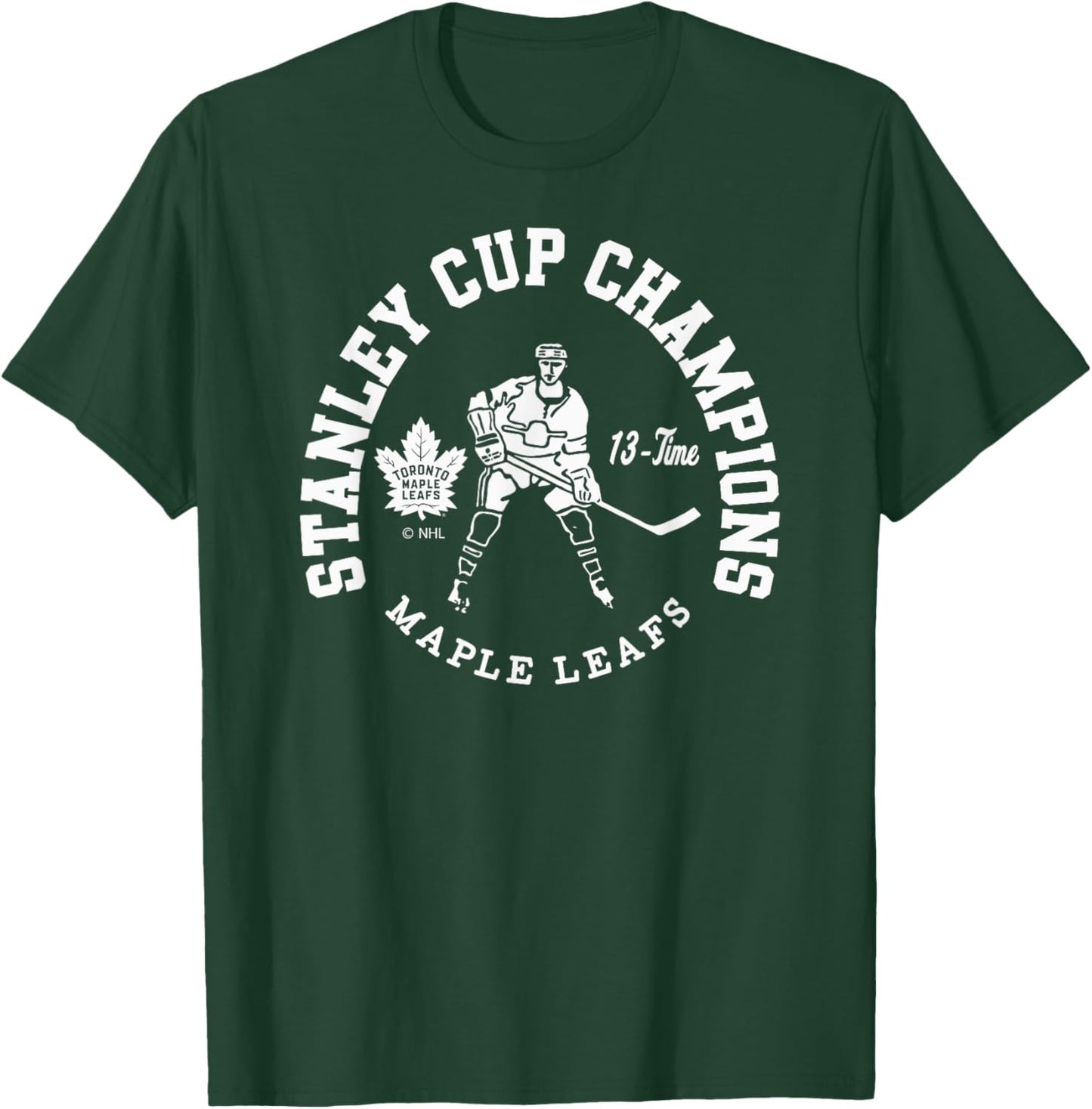 Toronto Maple Leafs Stanley Cup Champions 13-Time Blue T-Shirt - T-Shirt | Forest