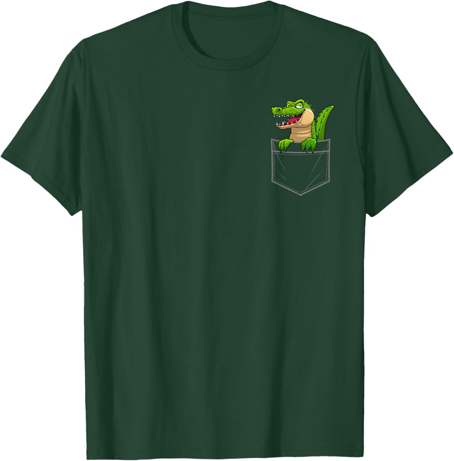 Funny Crocodile Art Women Kids Gator Lover Crocodile T-Shirt - T-Shirt | Forest