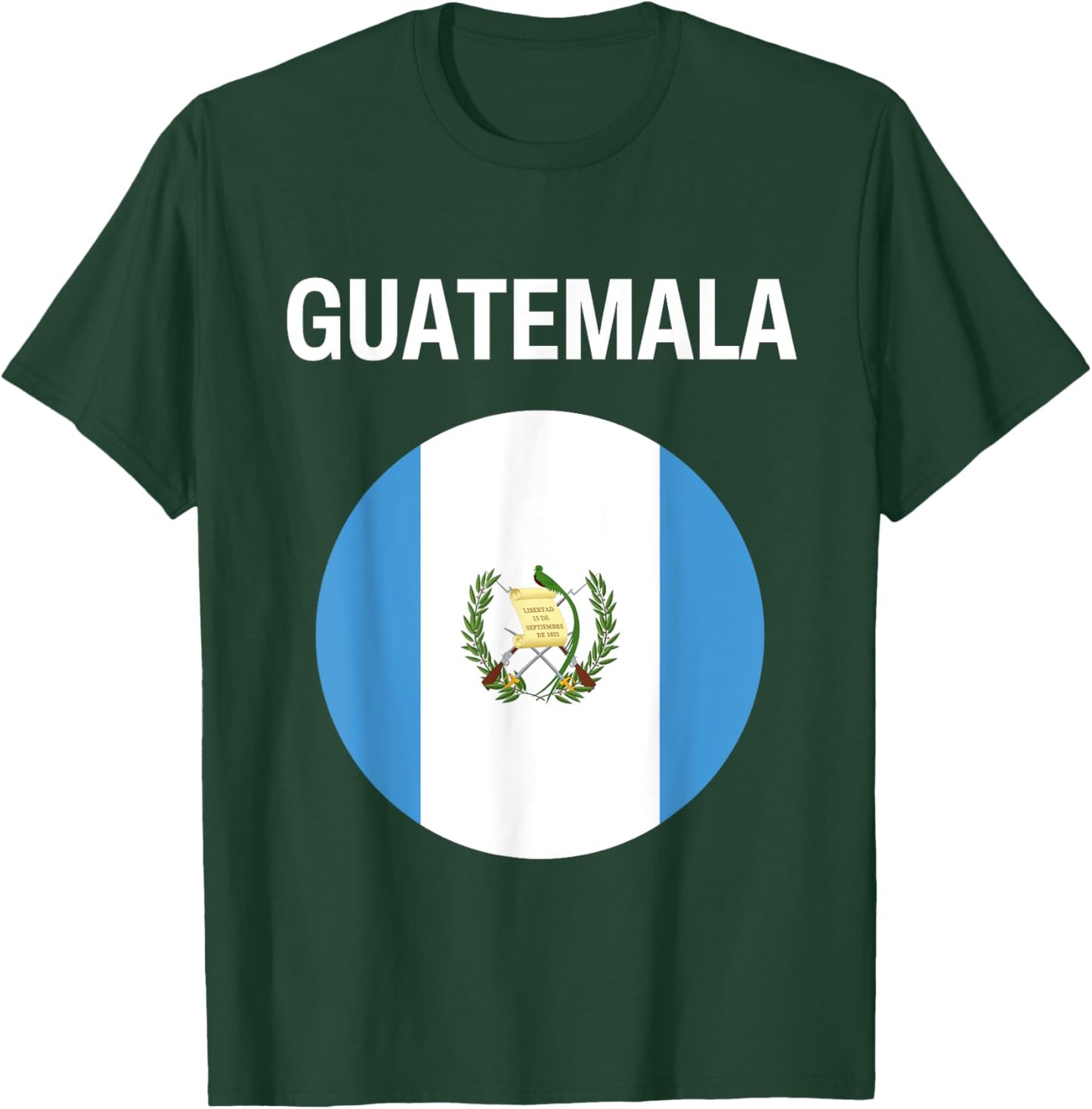 Guatemala Flag Modern T-Shirt - T-Shirt | Forest