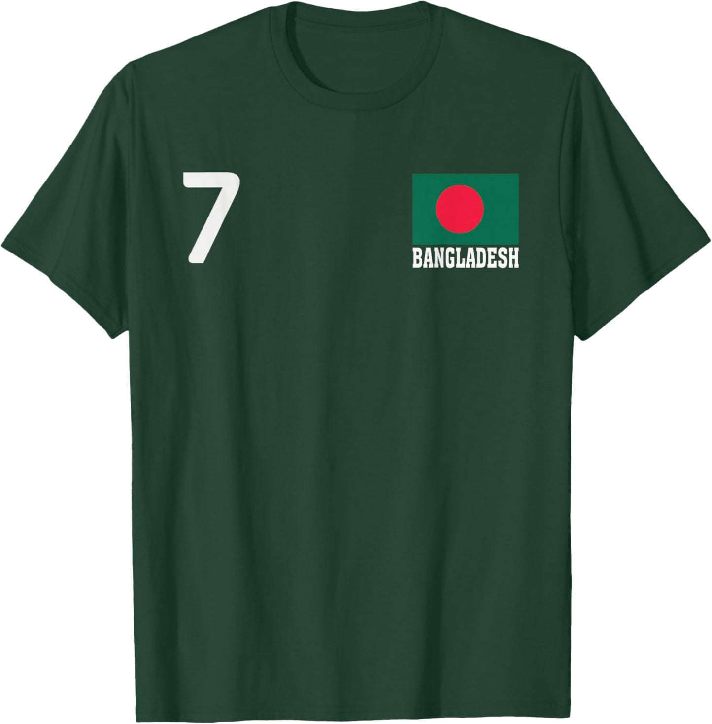 Bangladesh Number National Flag Country Pride Heritage T-Shirt - T-Shirt | Forest