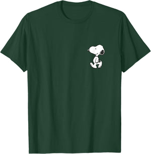 Peanuts - Snoopy Walk by Your Side Small T-Shirt - T-Shirt | Forest