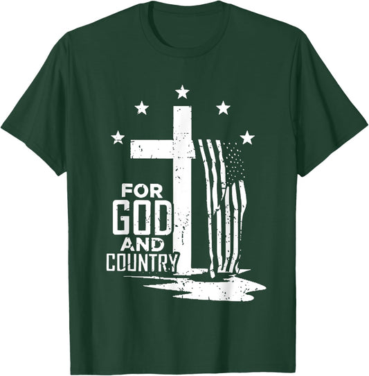 For God and Country T-Shirt - T-Shirt | Forest