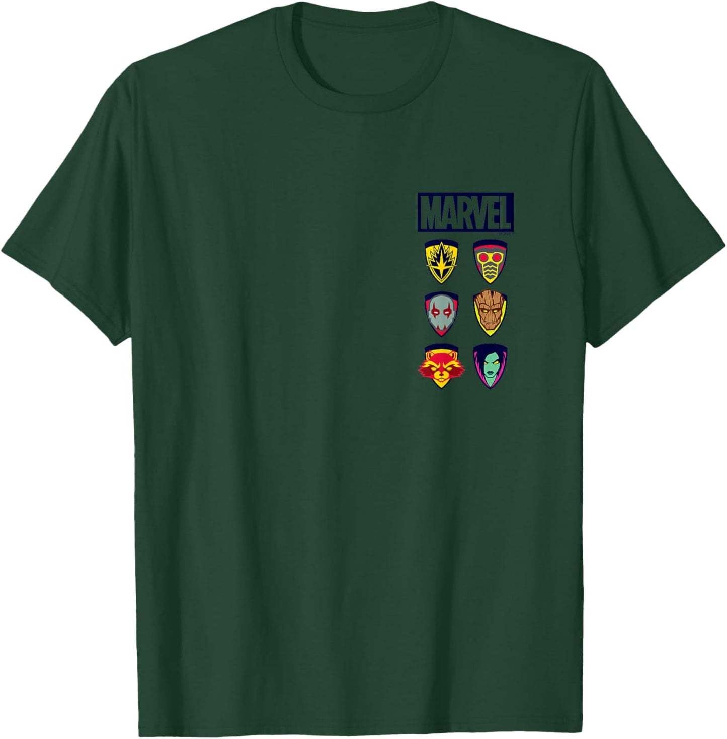 Guardians of The Galaxy - Stacked Icons T-Shirt - T-Shirt | Forest