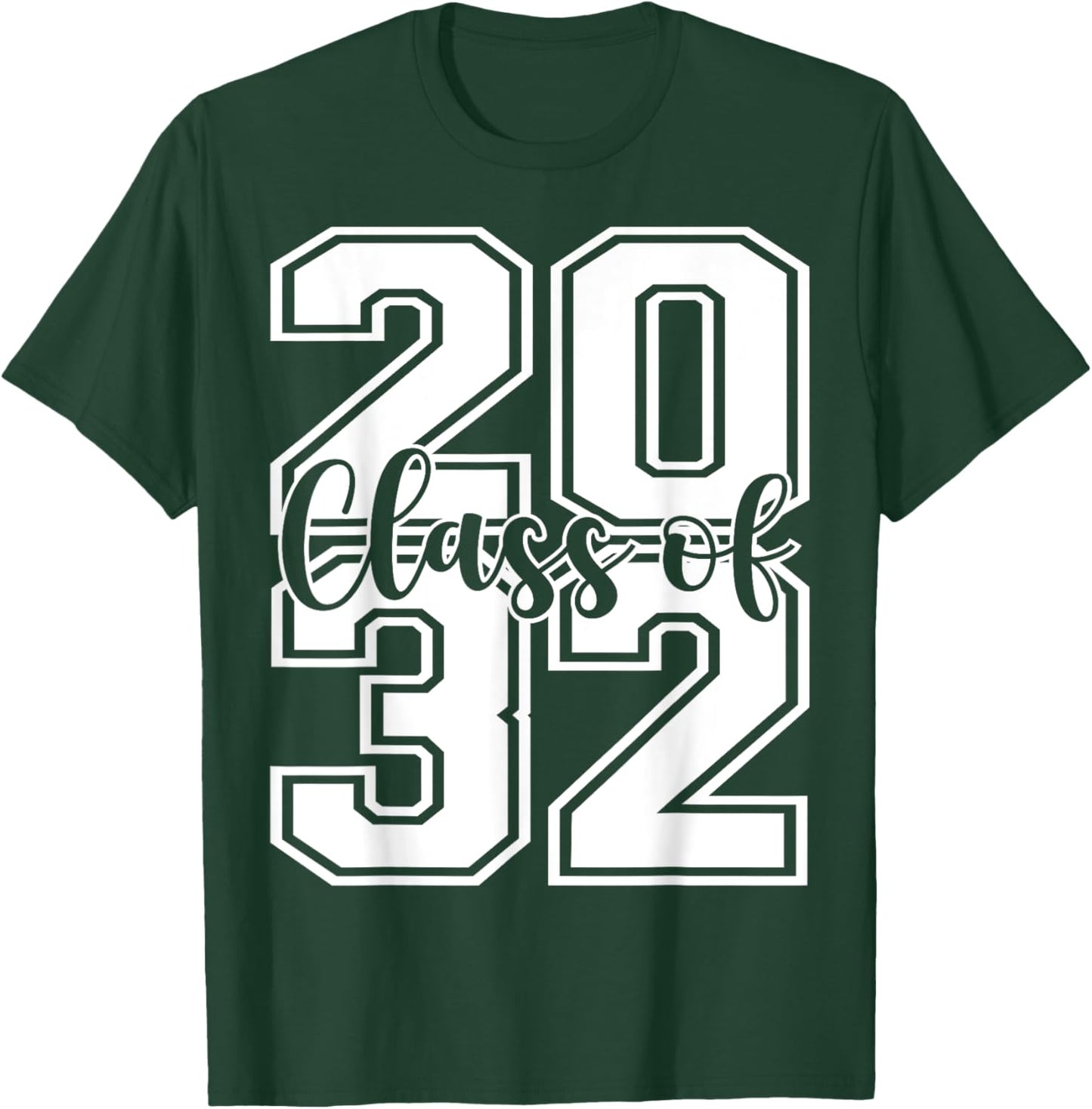 Class Of 2032 Growing Up graduate for Senior 2032 Graduation T-Shirt - T-Shirt | Forest
