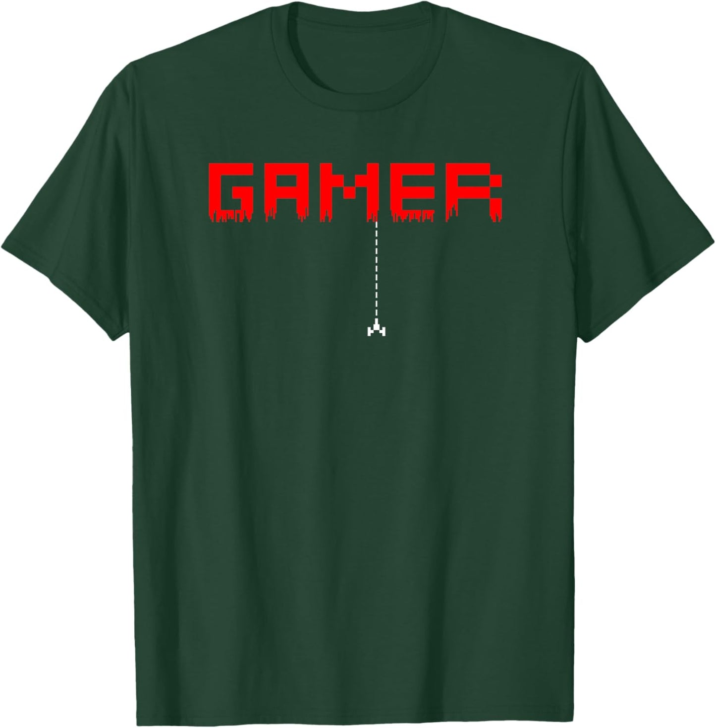 Gamer Pixel Old School Men Women Arcade Gaming Gift Haut de Gamme T-Shirt - T-Shirt | Forest