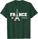 France Gift French Eiffel Tower Paris Monaco French , Black, S T-Shirt - T-Shirt | Forest