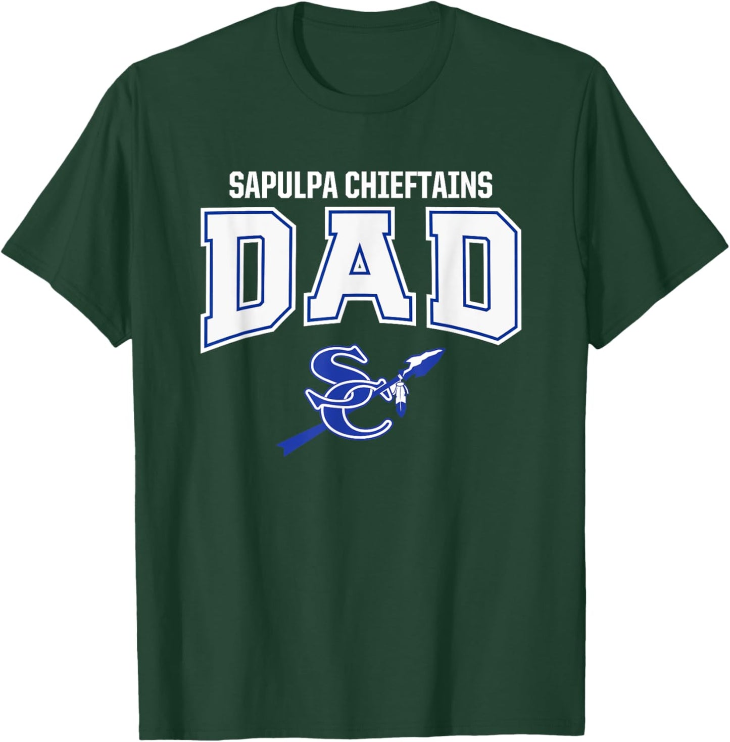 Sapulpa Chieftains Logo Dad HS T-Shirt - T-Shirt | Forest