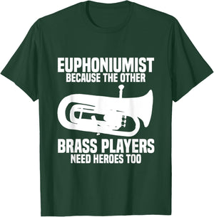 Euphonium Valve Oil Marching Band Orchestra Euphoniumist T-Shirt - T-Shirt | Forest