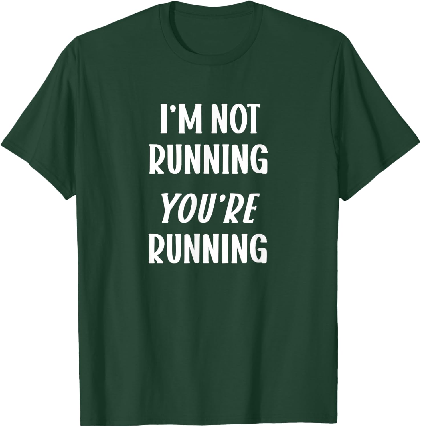 Funny Marathon Spectator Saying Runner Support Cheering Crew T-Shirt - T-Shirt | Forest