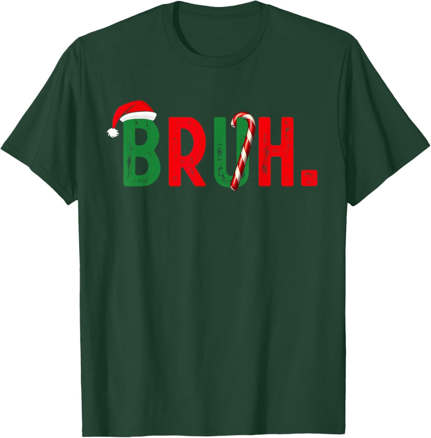 Family Candy Bruh Funny Christmas Boys Kids Xmas Pajamas T-Shirt - T-Shirt | Forest