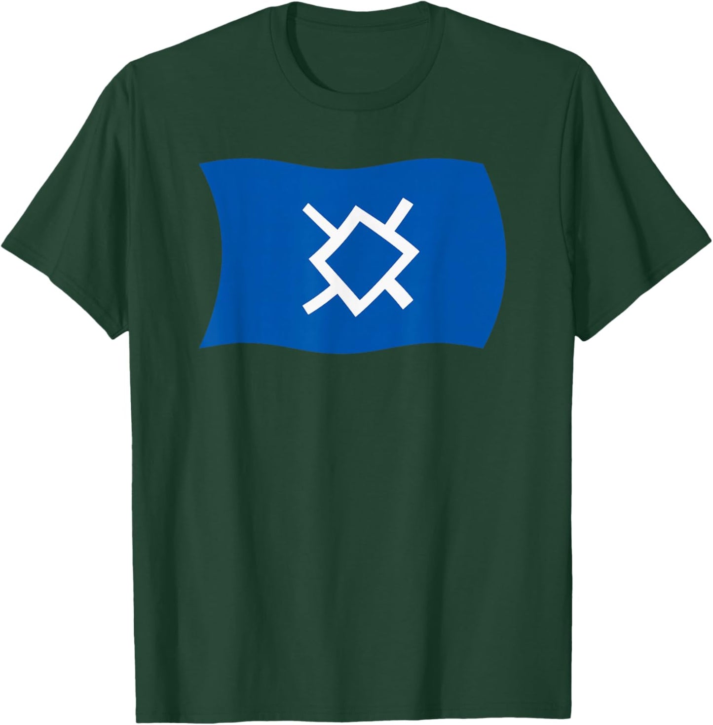 Wavy Flag Northern Cheyenne Native American Little Big Horn T-Shirt - T-Shirt | Forest