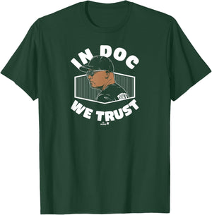 Dave Roberts - In Doc We Trust - Los Angeles Baseball T-Shirt - T-Shirt | Forest