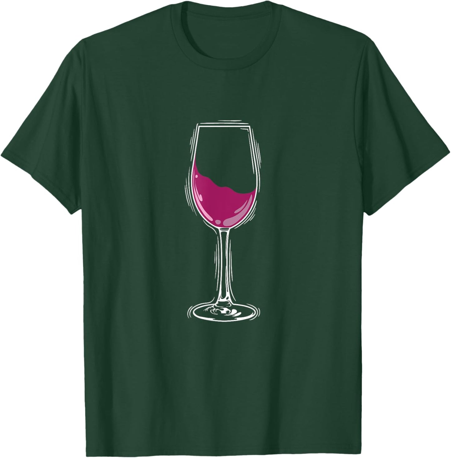 Glass Wine T-Shirt - T-Shirt | Forest