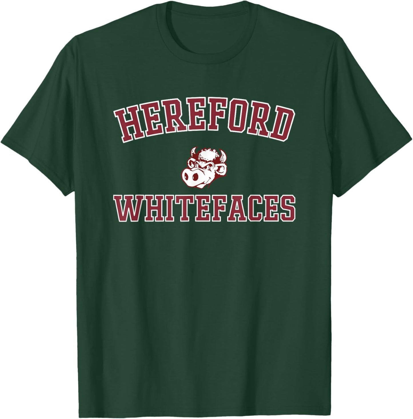 Hereford Whitefaces Logo Varsity HS T-Shirt - T-Shirt | Forest