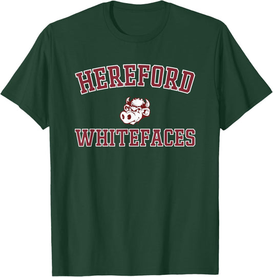 Hereford Whitefaces Logo Varsity HS T-Shirt - T-Shirt | Forest