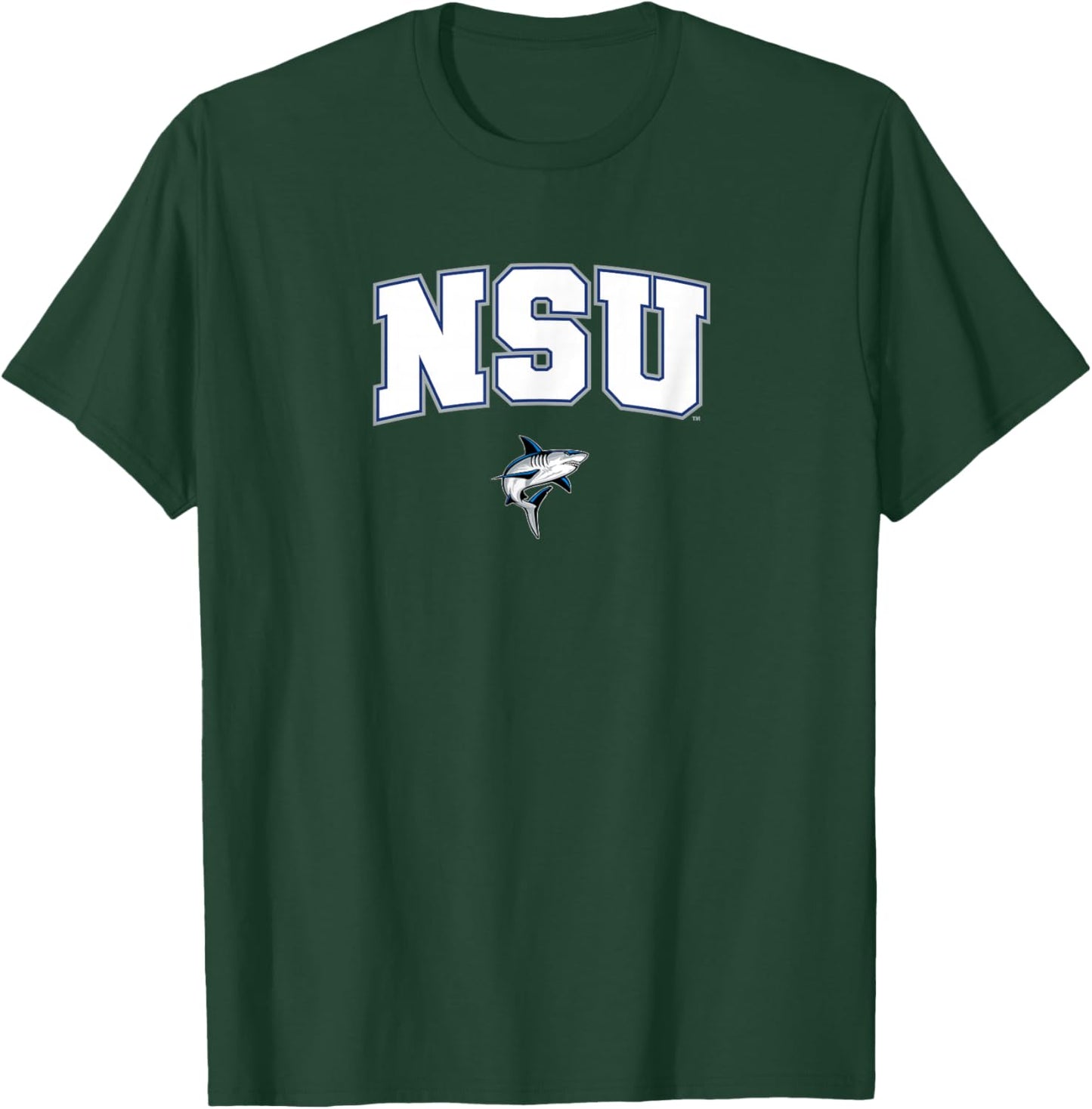 Nova Southeastern University Sharks Arch Logo T-Shirt - T-Shirt | Forest