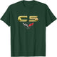 CLASSIC CAR EMBLEM 1990s C5 MUSCLE CAR VINTAGE BADGE CAR ART T-Shirt - T-Shirt | Forest