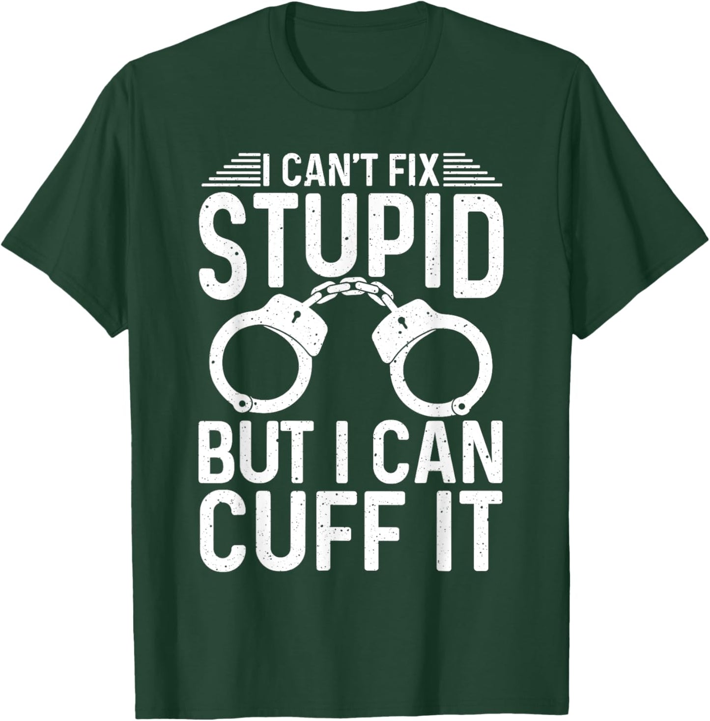 Funny Police Officer Design Women Cop Police Officer T-Shirt - T-Shirt | Forest