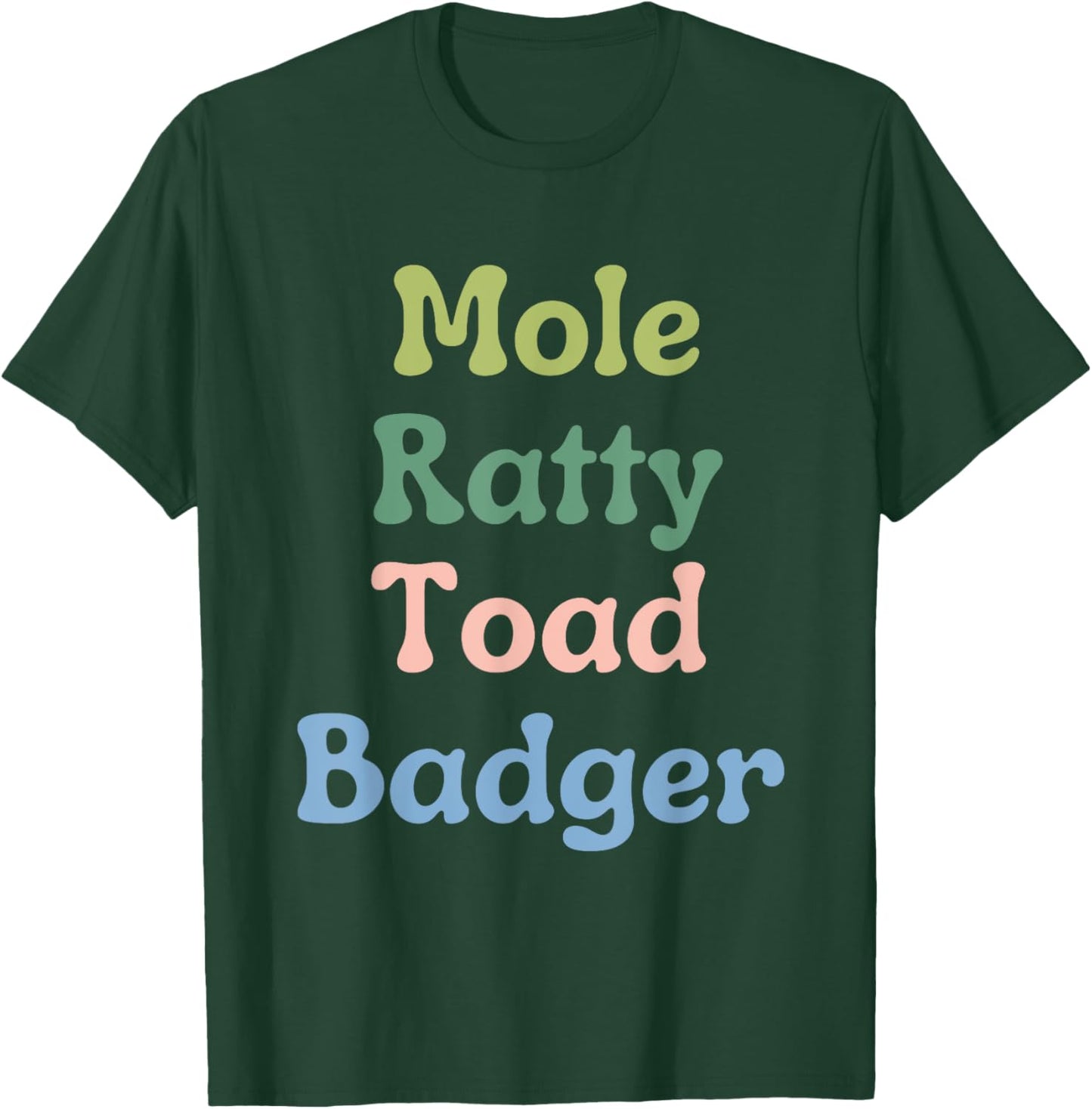 Wind in the Willows Character Funny T-Shirt - T-Shirt | Forest