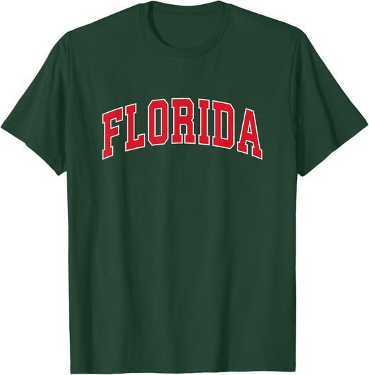 Florida - Throwback Design Print - Classic T-Shirt - T-Shirt | Forest