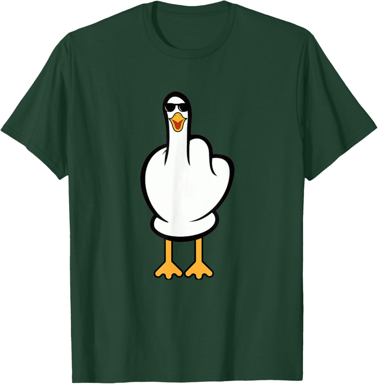 Funny Seagull Sarcastic Joke Rude Seagull Men Women T-Shirt - T-Shirt | Forest