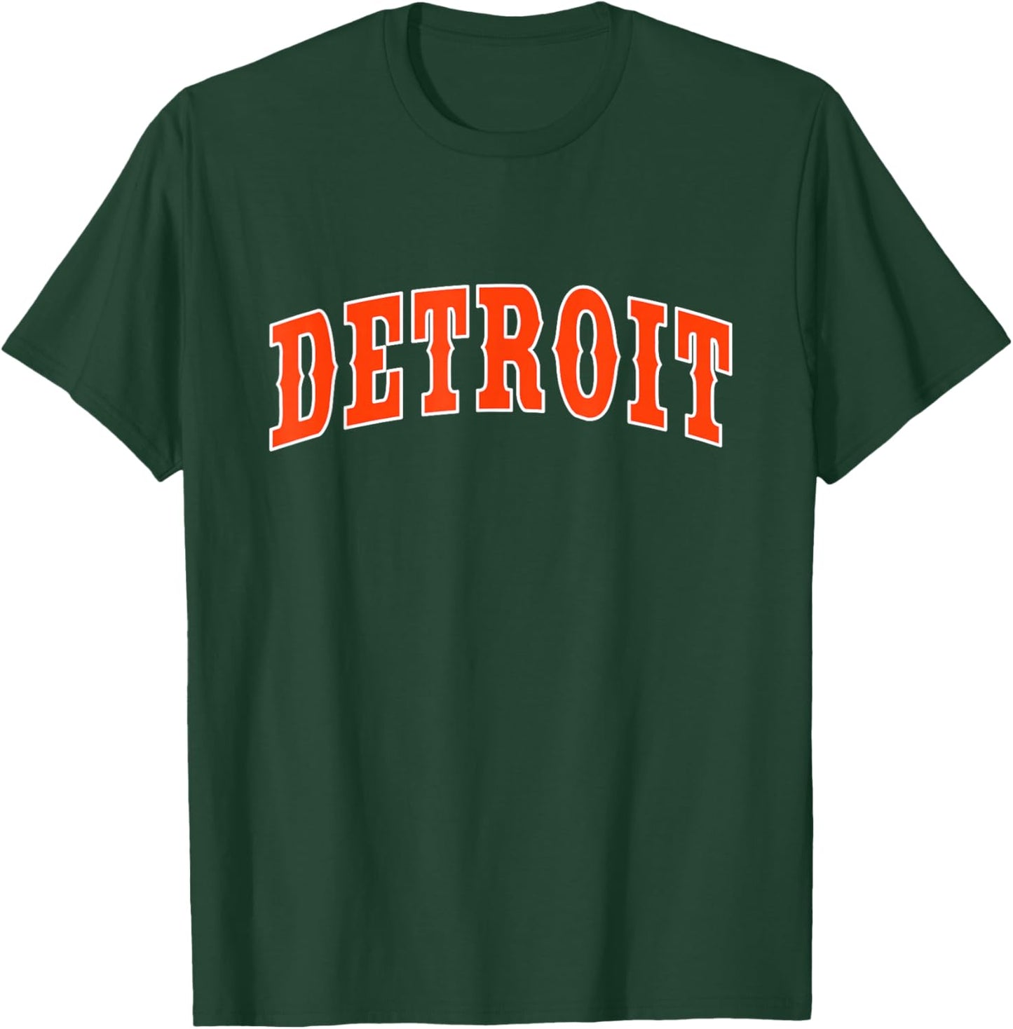 DETROIT - Throwback Design - Classic T-Shirt - T-Shirt | Forest