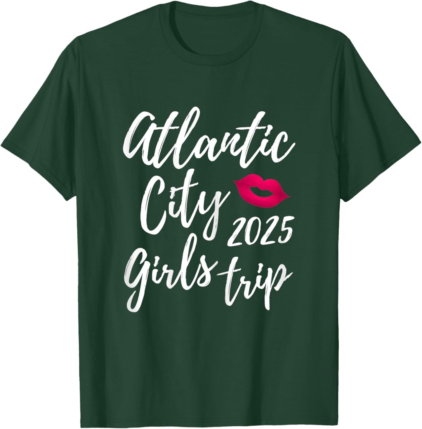 Atlantic City Girls Trip 2025 Bachelorette Vacation Group T-Shirt - T-Shirt | Forest