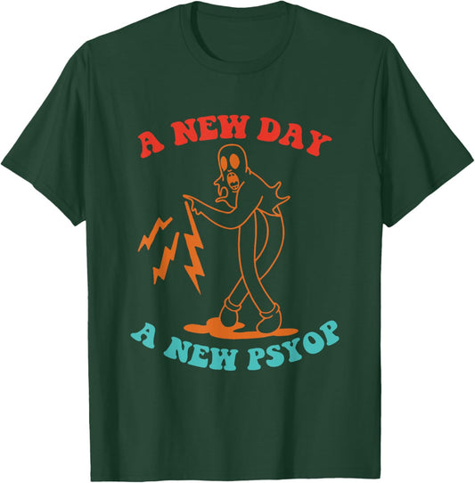 A New Day A New Psyop Retro Vintage T-Shirt - T-Shirt | Forest
