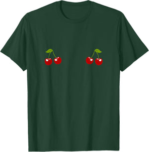 Funny Cherry Boobs T-Shirt - T-Shirt | Forest