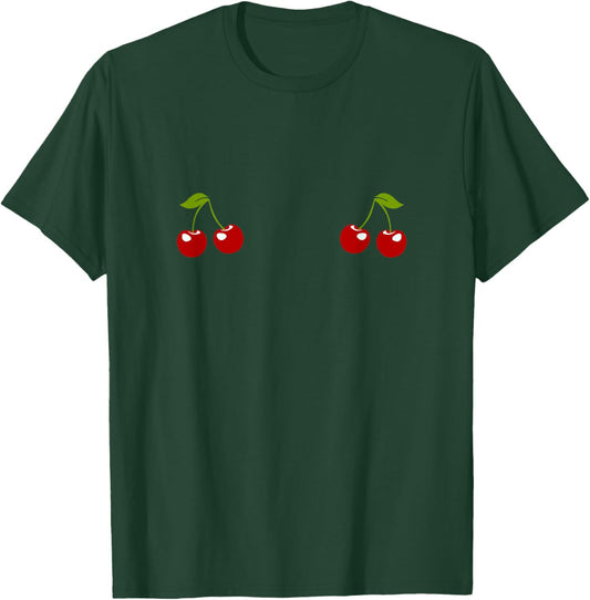 Funny Cherry Boobs T-Shirt - T-Shirt | Forest