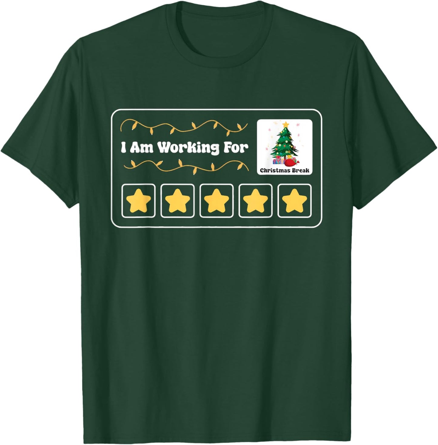 I'm Working For Christmas Break Special Education Teacher T-Shirt - T-Shirt | Forest