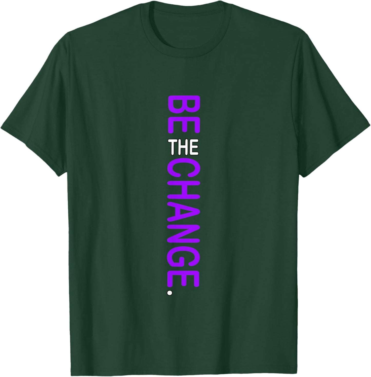 Purple Color Be The Change Purple Graphic T-Shirt - T-Shirt | Forest