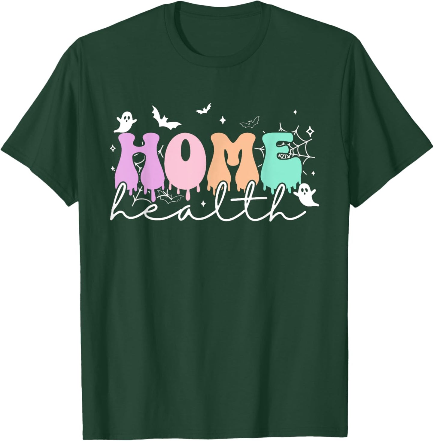 Home Health Aid Halloween Home Health Nurse Healthcare Aide T-Shirt - T-Shirt | Forest
