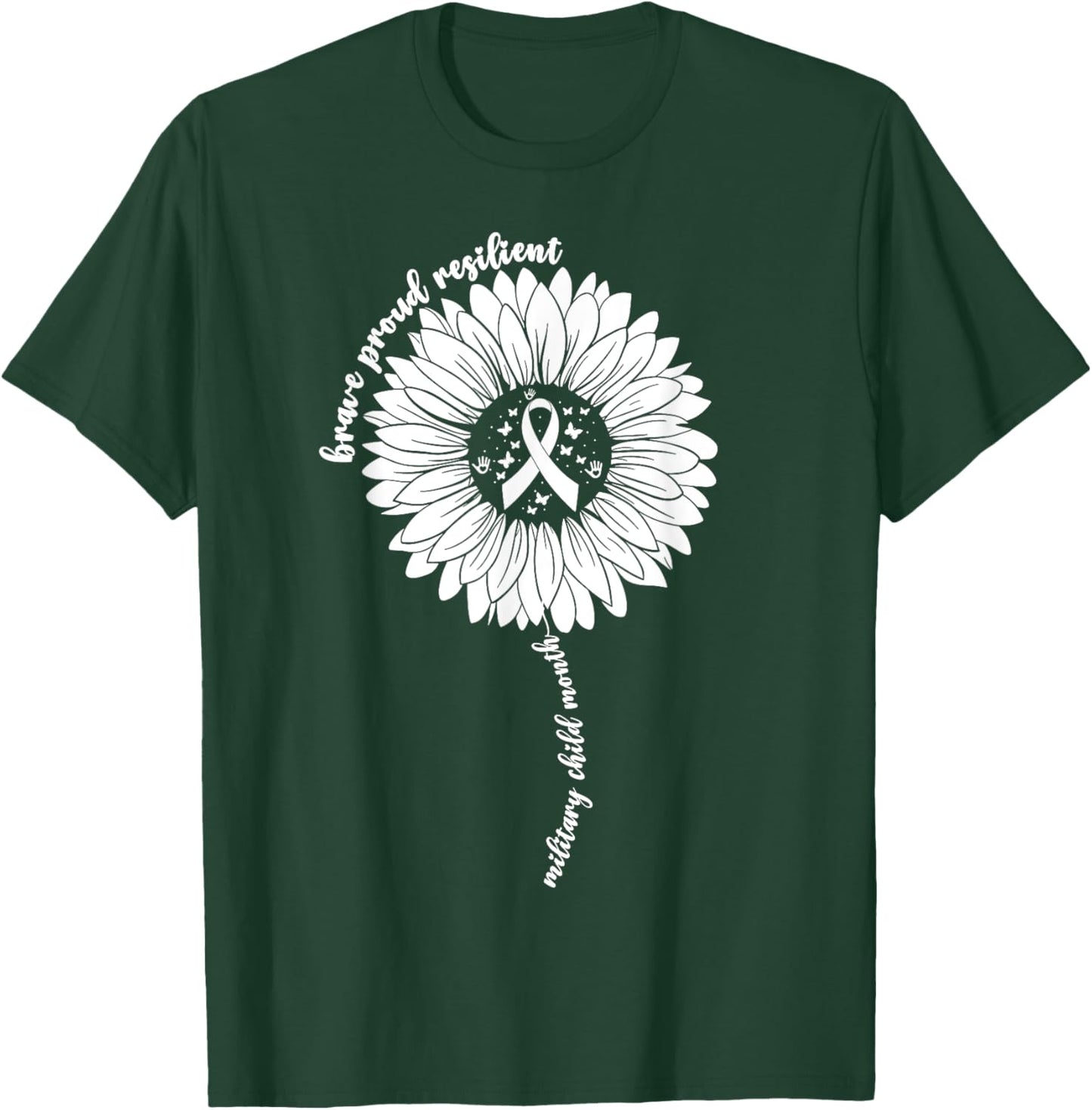Purple Up For Military Kids Month Of Military Child Girls T-Shirt - T-Shirt | Forest