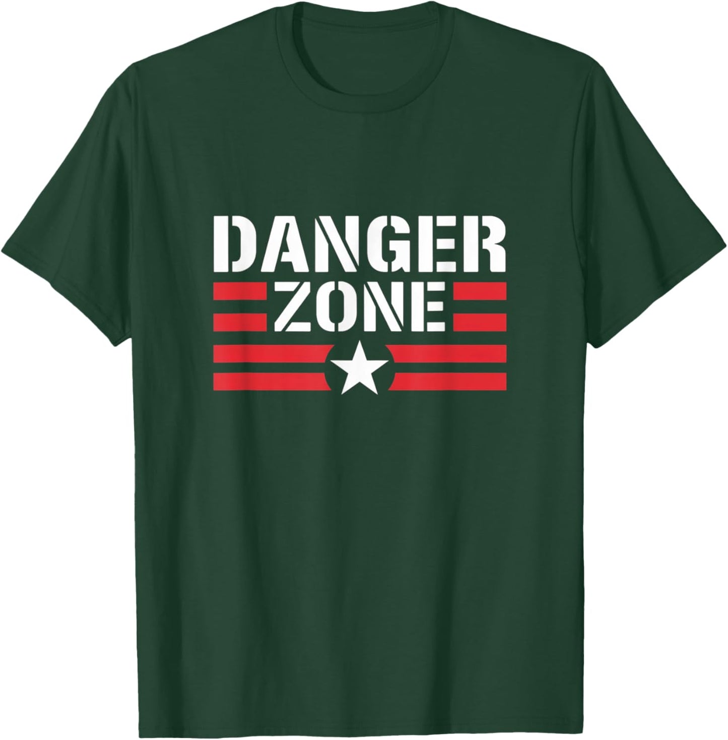Danger Zone Graphic Novelty Design T-Shirt - T-Shirt | Forest