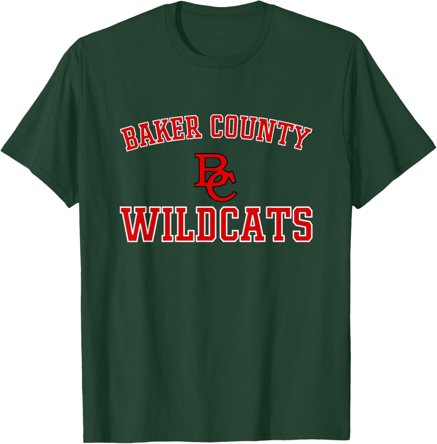 Baker County Wildcats Logo Varsity HS T-Shirt - T-Shirt | Forest