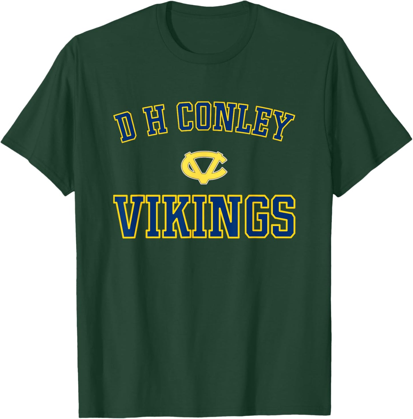 D H Conley Vikings Logo Varsity HS T-Shirt - T-Shirt | Forest
