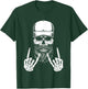 Cool Halloween Punk Rock Skeleton Cap Skater Rocker Skell T-Shirt - T-Shirt | Forest