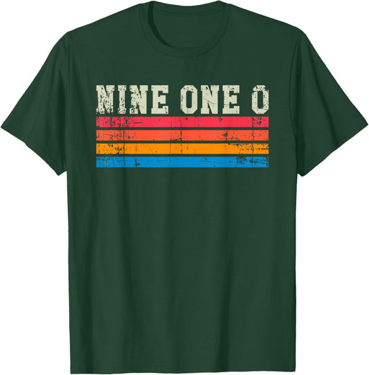 Fayetteville North Carolina Vintage Retro Area Code T-Shirt - T-Shirt | Forest