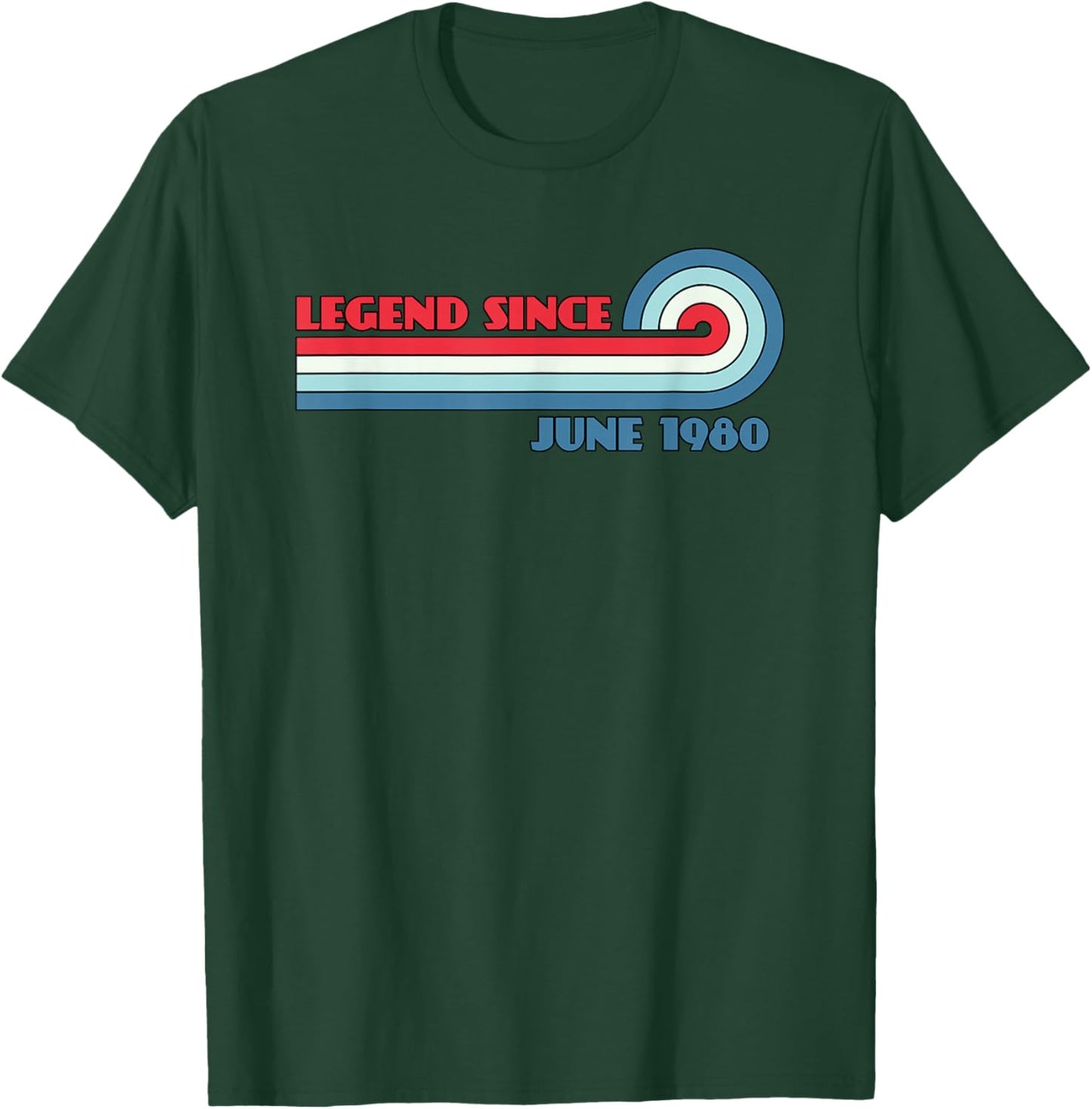 Legend Since June 1980 T-Shirt - T-Shirt | Forest