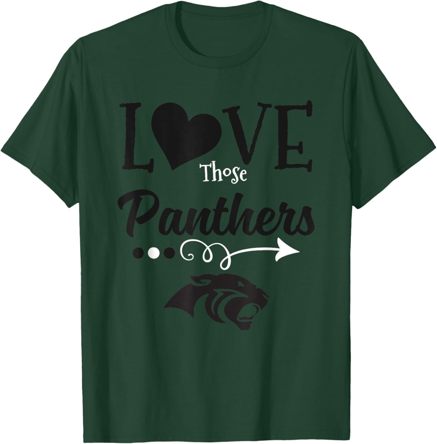 Cabot Panthers Logo Love Those HS T-Shirt - T-Shirt | Forest