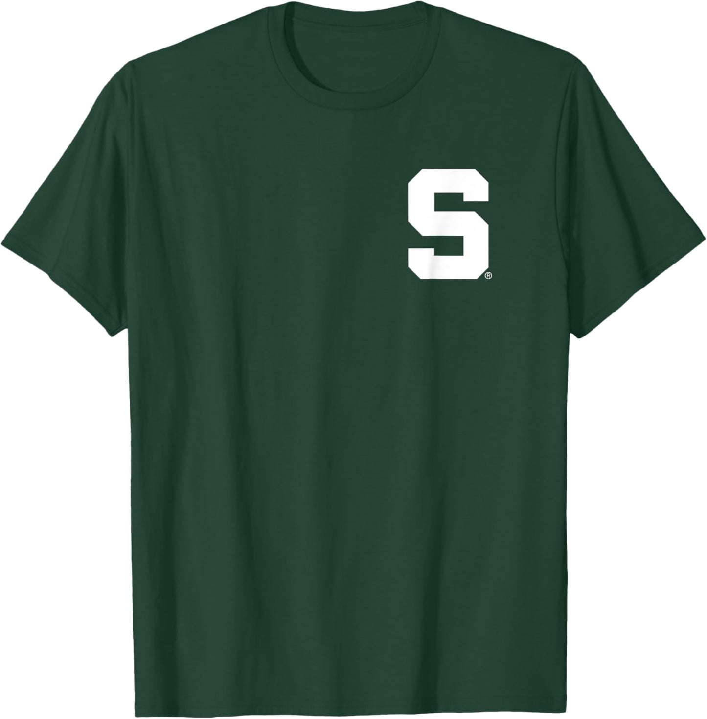 Michigan State Spartans Front/Back Icon Officially Licensed T-Shirt - T-Shirt | Forest