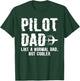Pilot Dad Flying Aircraft Gift & Model Flight Father T-Shirt - T-Shirt | Forest