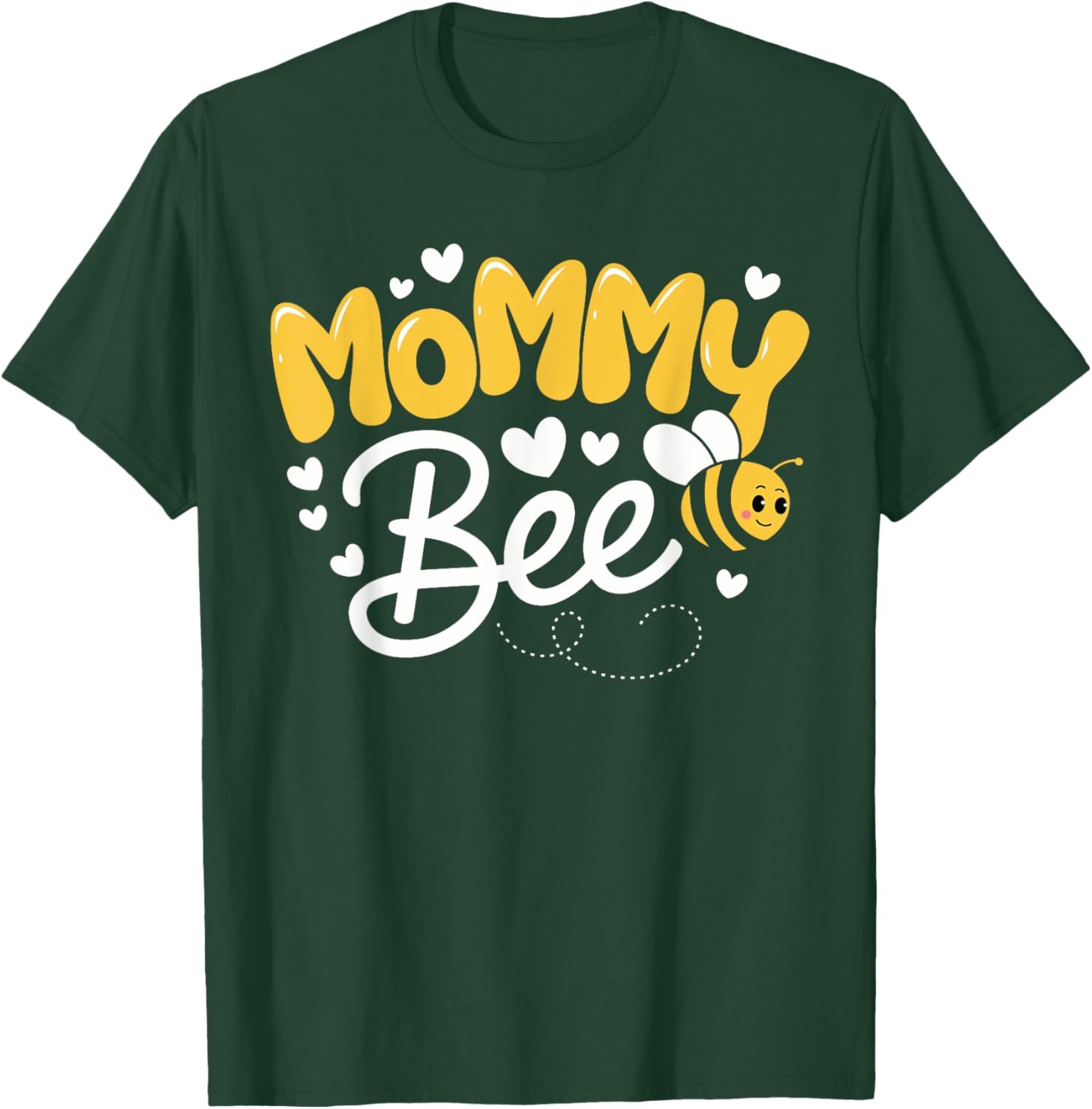 Mommy Bee Family Matching Beekeeper Mom Mama Bees Lover T-Shirt - T-Shirt | Forest