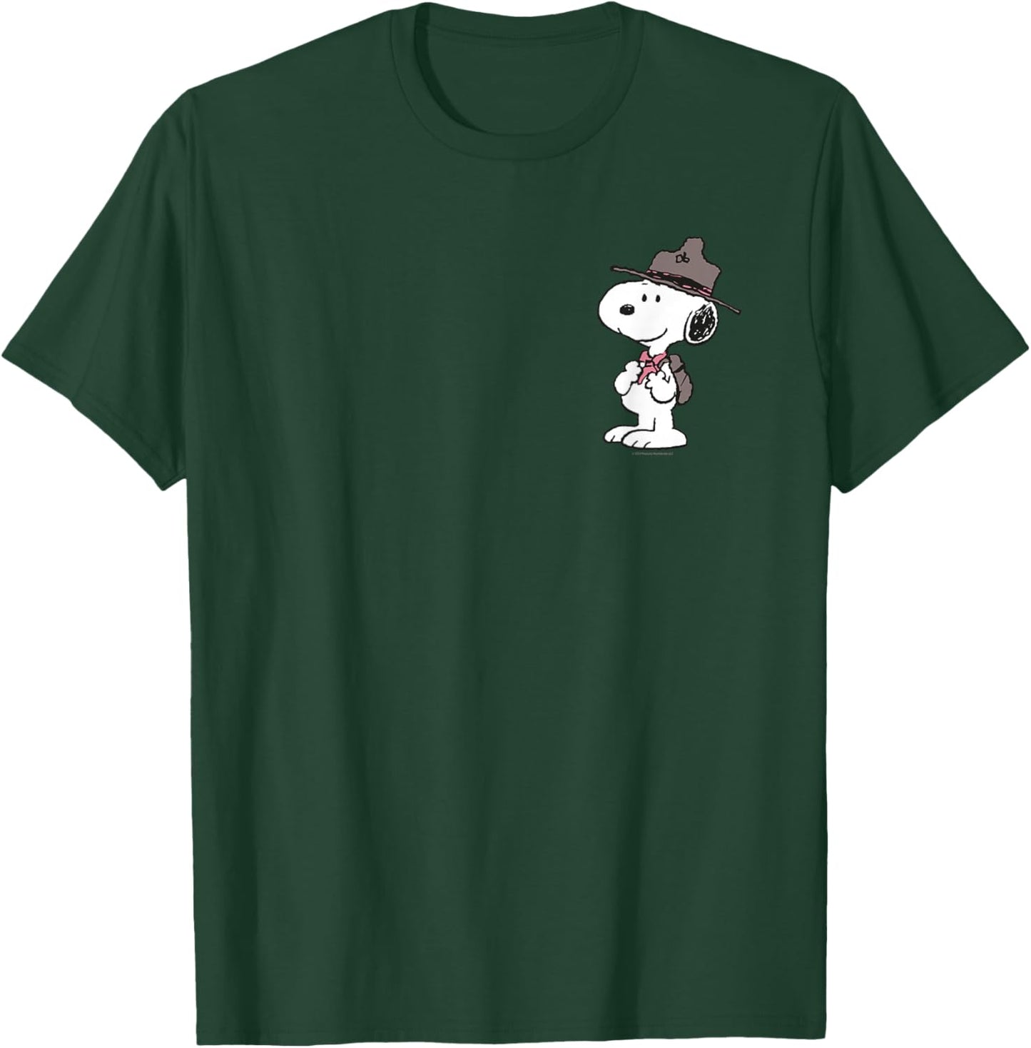 Peanuts - Snoopy The Fearless Scout Small T-Shirt - T-Shirt | Forest