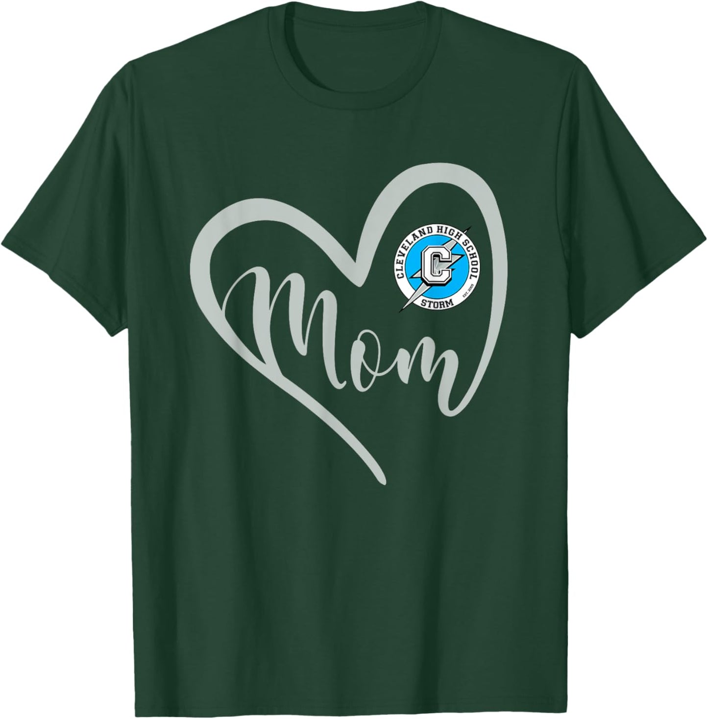 Cleveland Storm Logo Heart Mom HS T-Shirt - T-Shirt | Forest